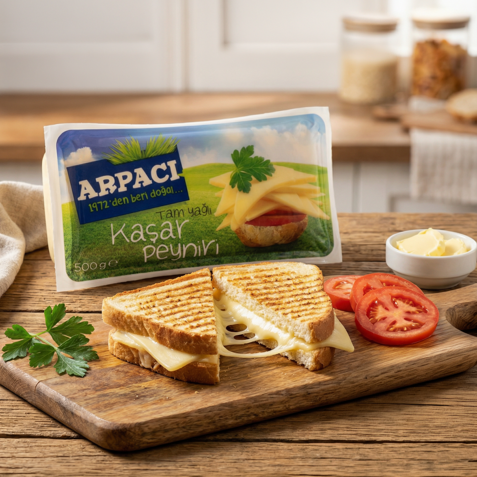 Arpacı Tam Yağlı Taze Kaşar Peyniri 500 GR